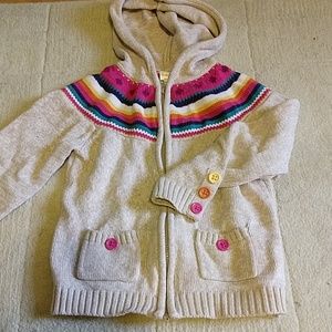 Gymboree Rainbow Zip Up Sweater Hoodie